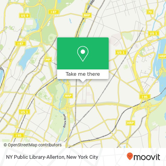 Mapa de NY Public Library-Allerton