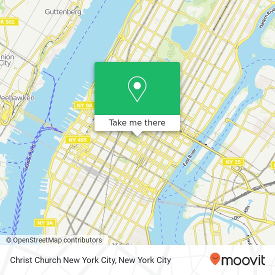 Mapa de Christ Church New York City