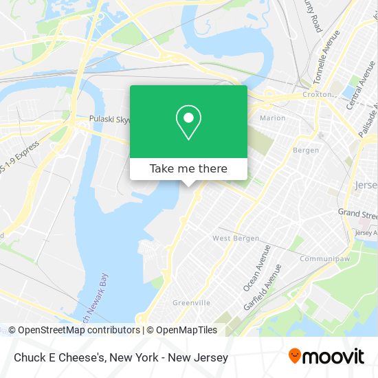 Chuck E Cheese's map