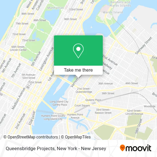 Queensbridge Projects map