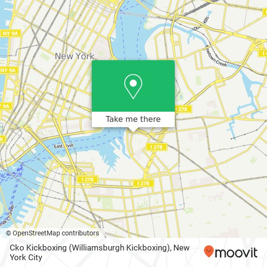 Mapa de Cko Kickboxing (Williamsburgh Kickboxing)