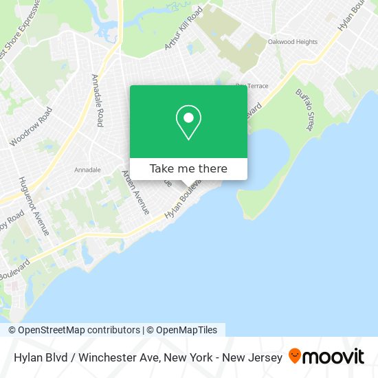 Mapa de Hylan Blvd / Winchester Ave