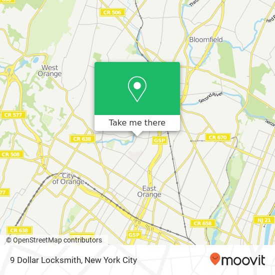 9 Dollar Locksmith map