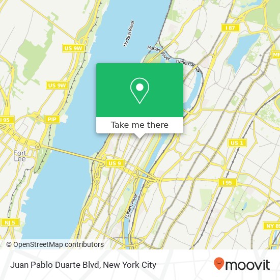 Mapa de Juan Pablo Duarte Blvd