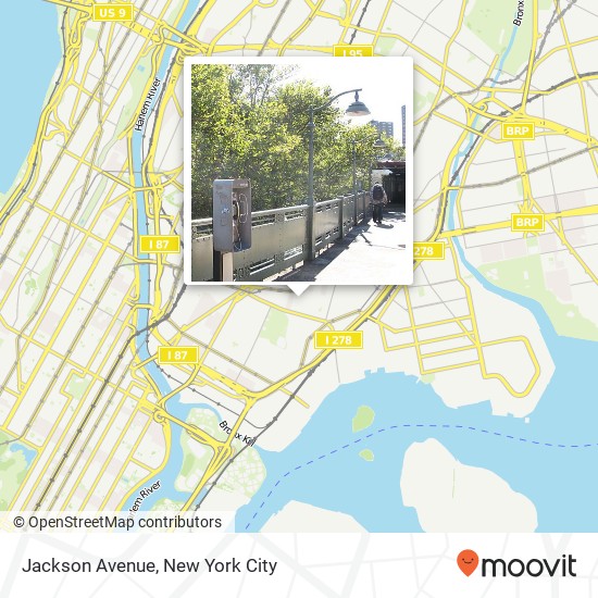 Mapa de Jackson Avenue