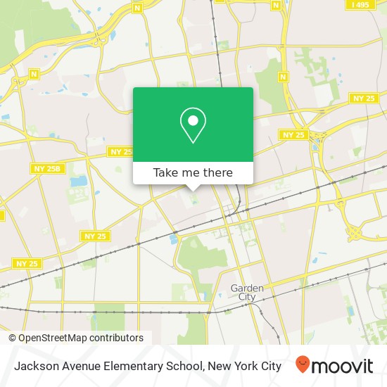 Jackson Avenue Elementary School map