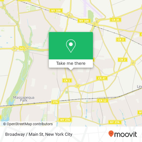 Broadway / Main St map