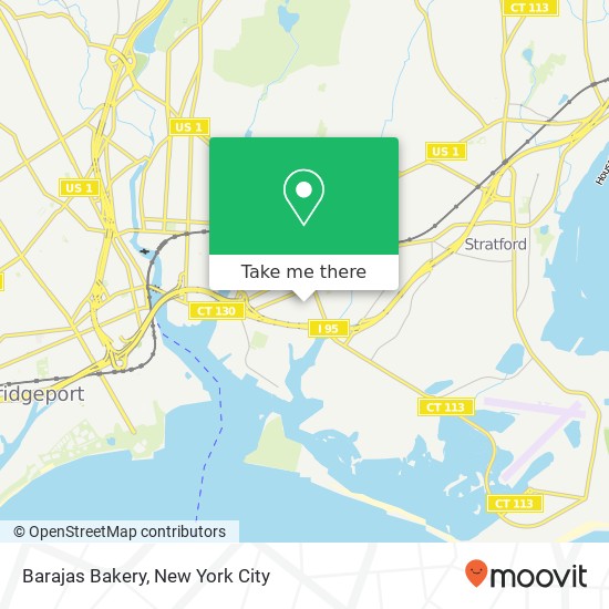 Barajas Bakery map