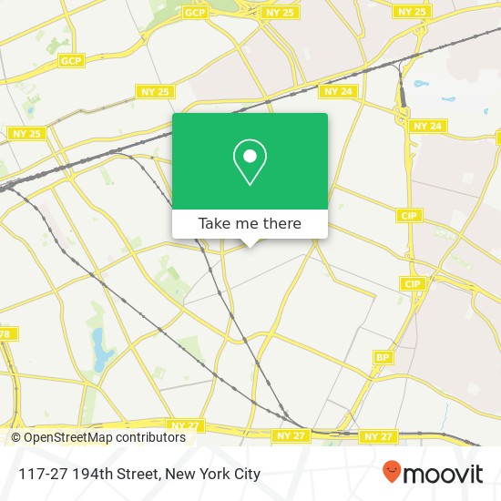 Mapa de 117-27 194th Street