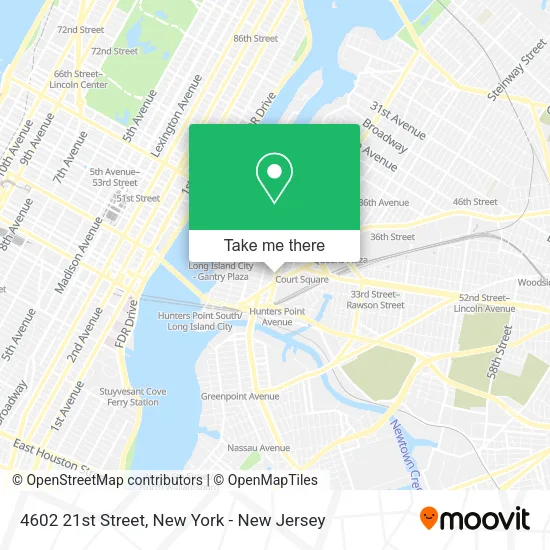 4602 21st Street map
