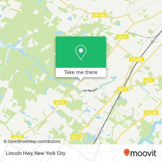 Mapa de Lincoln Hwy