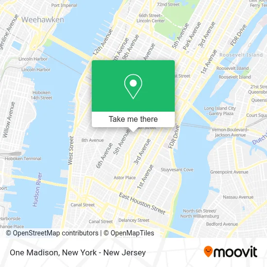 One Madison map