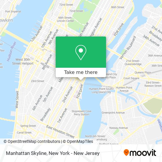 Manhattan Skyline map