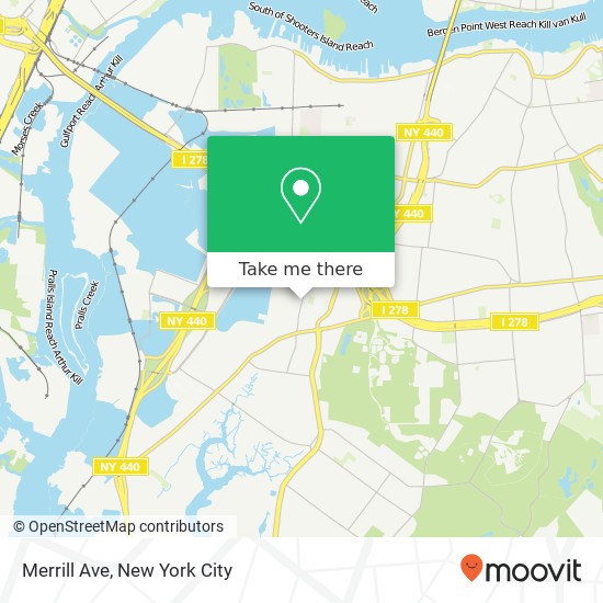 Merrill Ave map