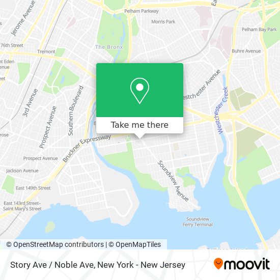 Mapa de Story Ave / Noble Ave