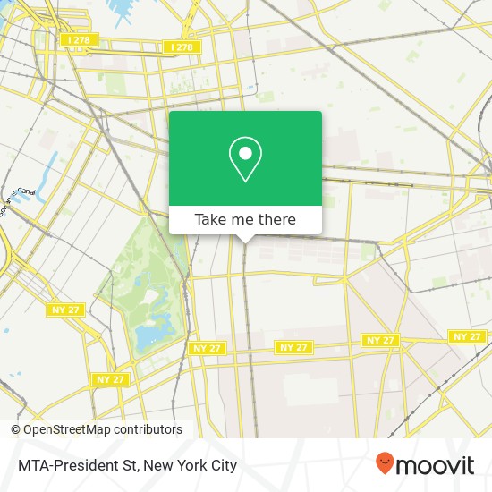 MTA-President St map