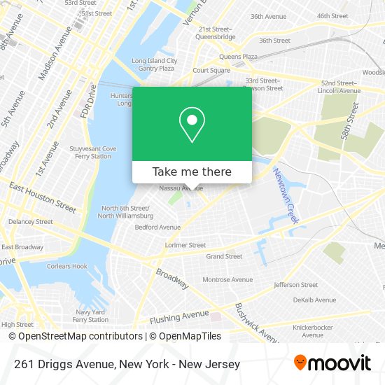 How to get to 261 Driggs Avenue in New York New Jersey by Subway