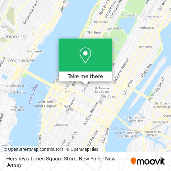 Hershey's Times Square Store map