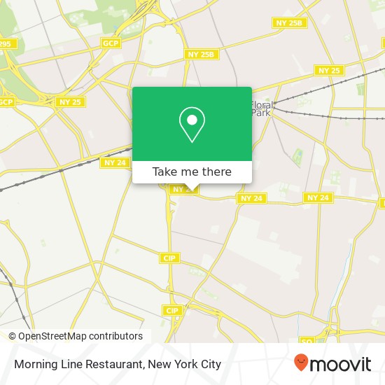 Mapa de Morning Line Restaurant