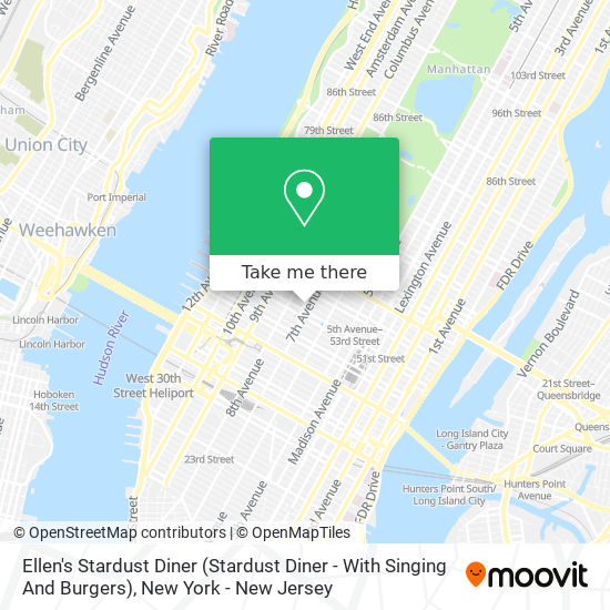 Mapa de Ellen's Stardust Diner (Stardust Diner - With Singing And Burgers)