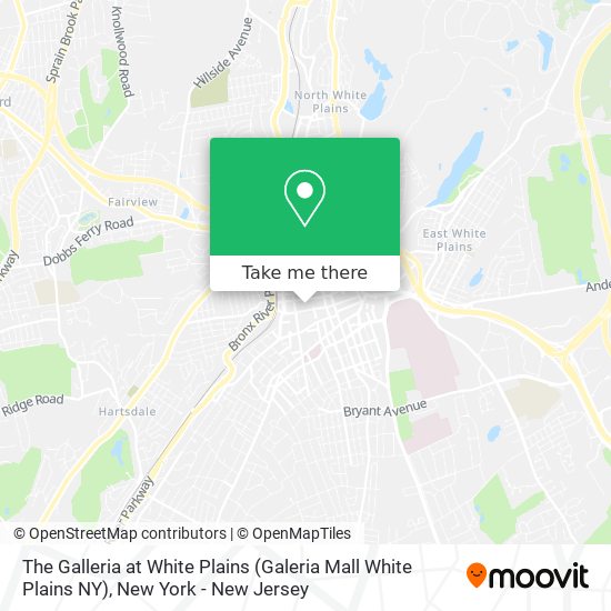 Mapa de The Galleria at White Plains (Galeria Mall White Plains NY)