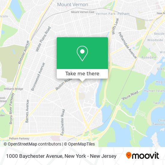 Mapa de 1000 Baychester Avenue