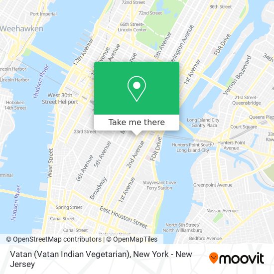 Mapa de Vatan (Vatan Indian Vegetarian)