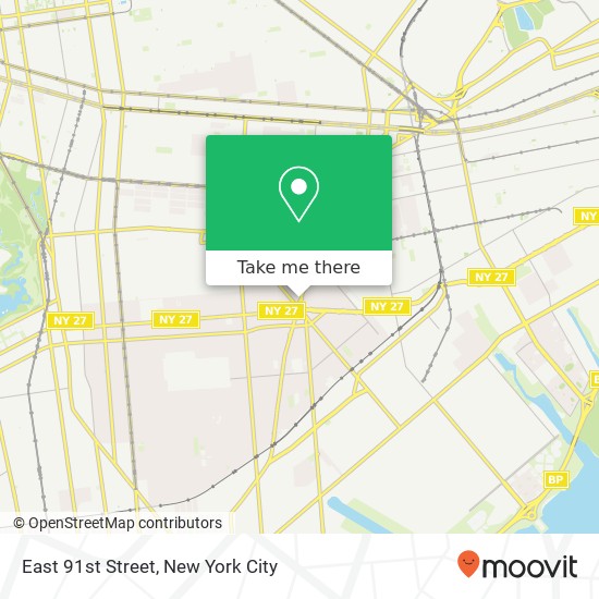 East 91st Street map