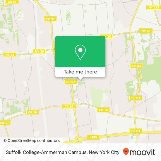Suffolk College-Ammerman Campus map