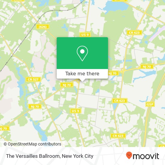 The Versailles Ballroom map