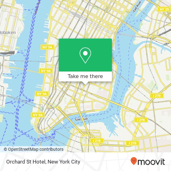 Orchard St Hotel map