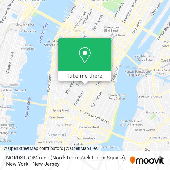 Mapa de NORDSTROM rack (Nordstrom Rack Union Square)
