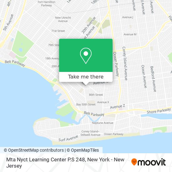 Mta Nyct Learning Center P.S 248 map