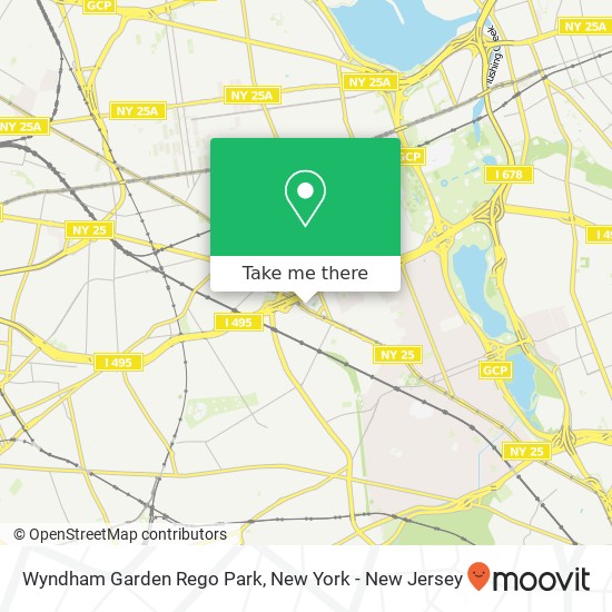 Mapa de Wyndham Garden Rego Park