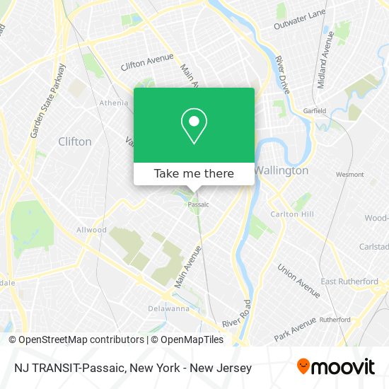 NJ TRANSIT-Passaic map