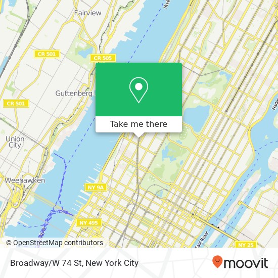 Mapa de Broadway/W 74 St