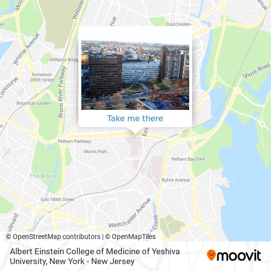 Mapa de Albert Einstein College of Medicine of Yeshiva University