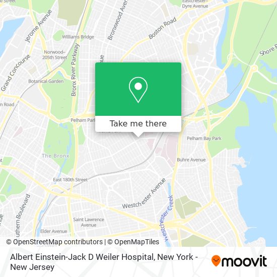 Mapa de Albert Einstein-Jack D Weiler Hospital