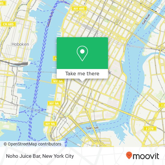 Mapa de Noho Juice Bar