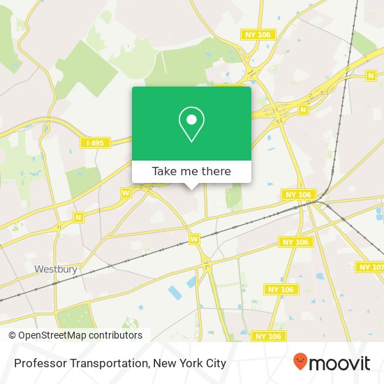 Professor Transportation map