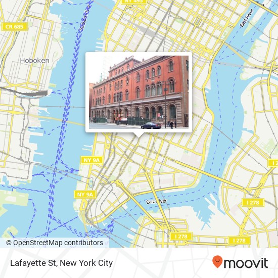 Lafayette St map