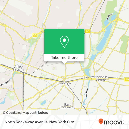 North Rockaway Avenue map