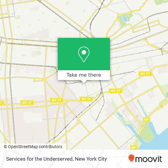 Services for the Underserved map