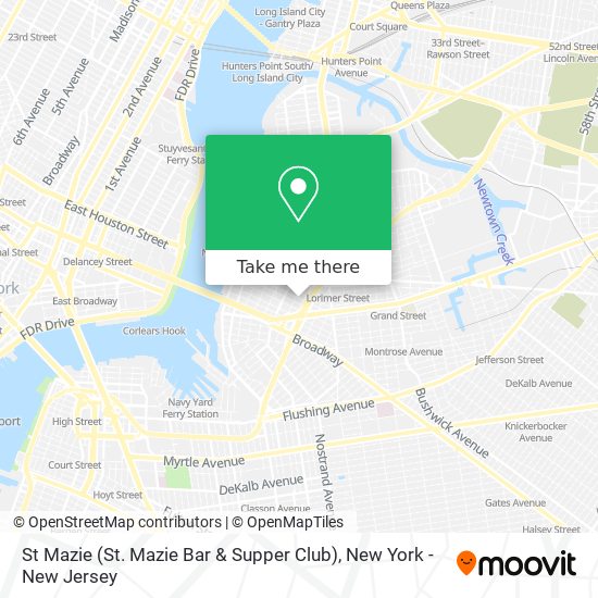 St Mazie (St. Mazie Bar & Supper Club) map