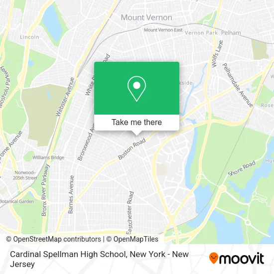 Cardinal Spellman High School map