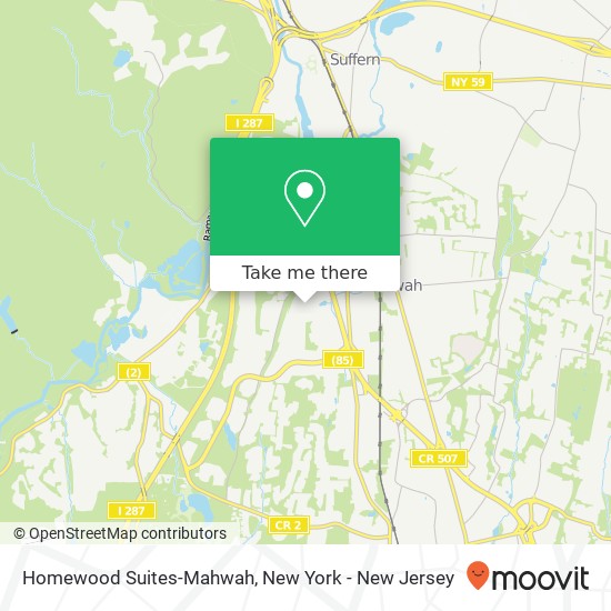 Homewood Suites-Mahwah map
