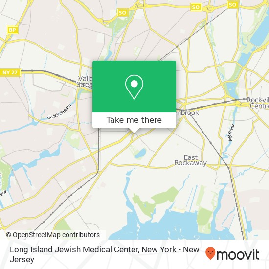 Mapa de Long Island Jewish Medical Center