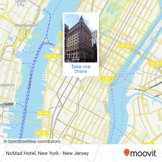 Mapa de NoMad Hotel