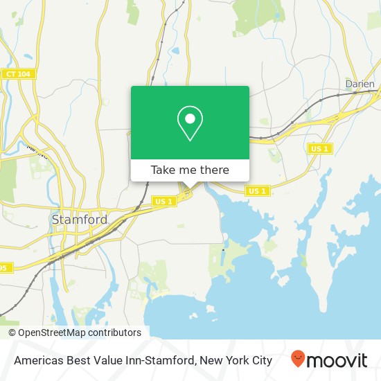 Mapa de Americas Best Value Inn-Stamford