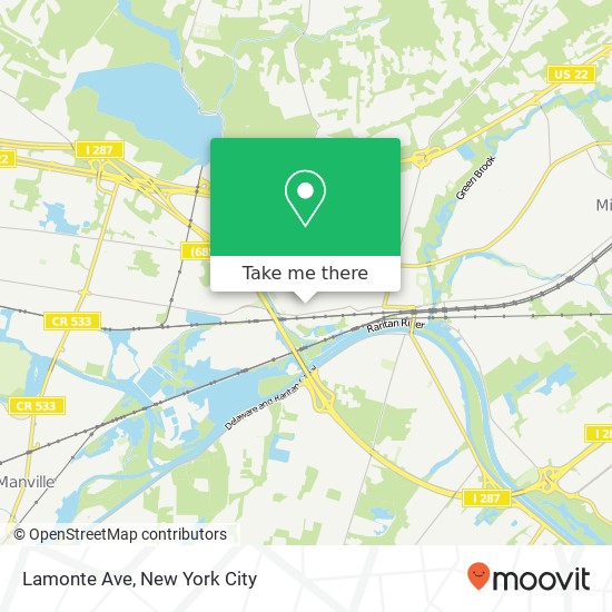 Lamonte Ave map